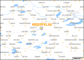 map of Hägerfelde