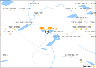 map of Hägernäs