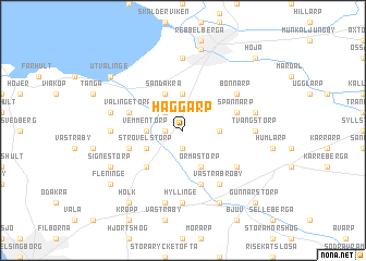 map of Häggarp