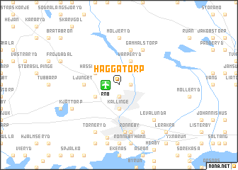 map of Häggatorp