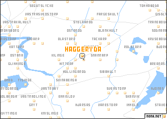 map of Häggeryda