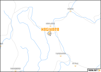 map of Hagiwara