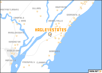 map of Hagley Estates