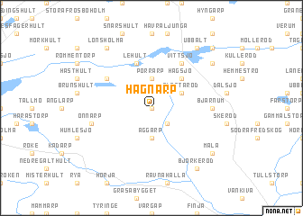 map of Hågnarp