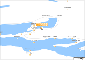 map of Hagnes