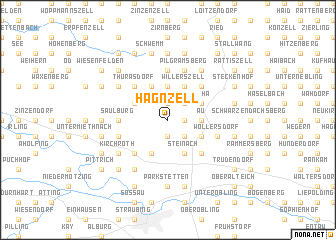 map of Hagnzell