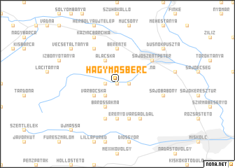 map of Hagymásbérc