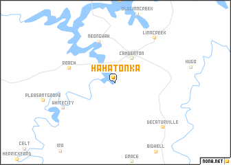 map of Hahatonka