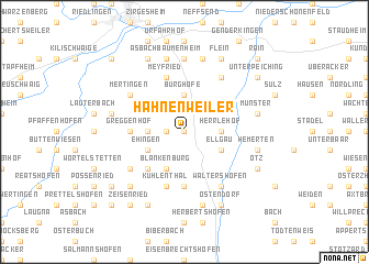 map of Hahnenweiler