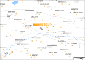 map of Hahnstown