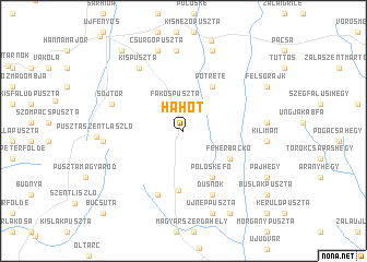 map of Hahót