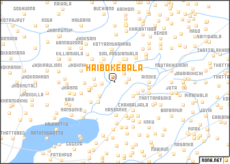 map of Haiboke Bāla