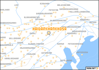 map of Haidar Khān Khosa