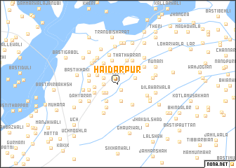 map of Haidarpur