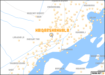 map of Haidar Shāhwāla