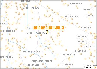 map of Haidar Shāhwāla