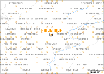 map of Haidenhof