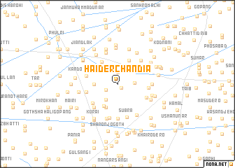 map of Haider Chāndia