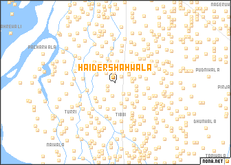 map of Haider Shāhwāla