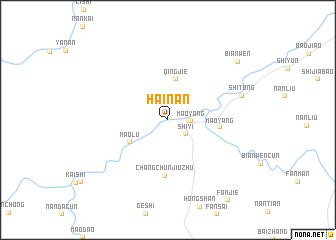 map of Hainan