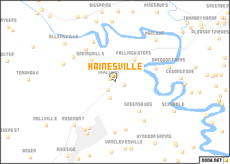 map of Hainesville