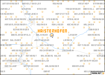 map of Haisterhofen