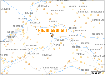 map of Hajangsŏng-ni