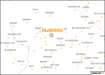 map of Ḩajar Sa‘īd
