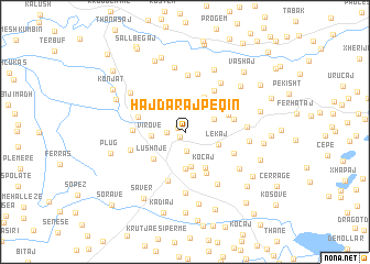 map of (( Hajdaraj-Peqin ))