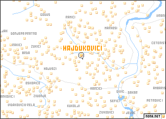 map of Hajdukovići