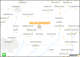 map of Hajdúsámson