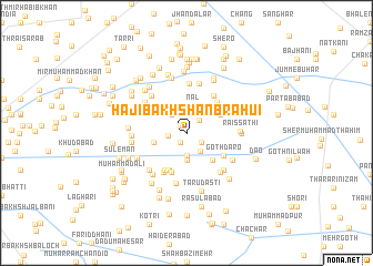 map of Hāji Bakhshan Brāhui