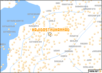 map of Hāji Dost Muhammad