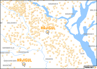 map of Hāji Gul