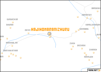 map of Ḩājī Hōmarān-i Zhūrū