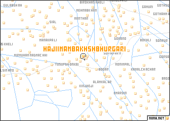 map of Hāji Imām Bakhsh Bhurgari