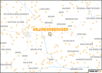 map of Hāji Mehrbān Khān