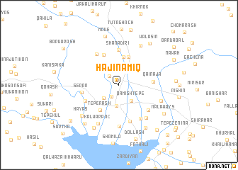 map of Hājī Nāmiq