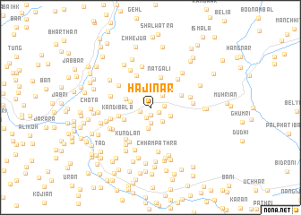 map of Hājinār