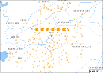 map of Hāji Nūr Muhammad