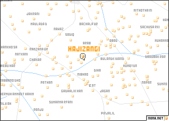 map of Hāji Zangi