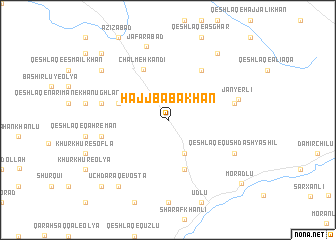 map of Ḩājj Bābākhān