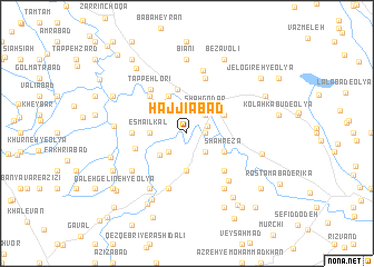 map of Ḩājjīābād