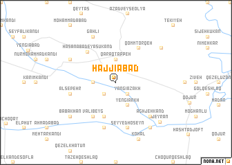 map of Ḩājjīābād