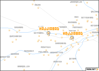 map of Ḩajjīābād