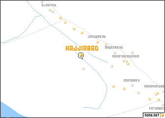 map of Ḩājjīābād