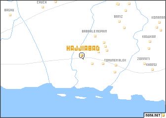 map of Ḩājjīābād