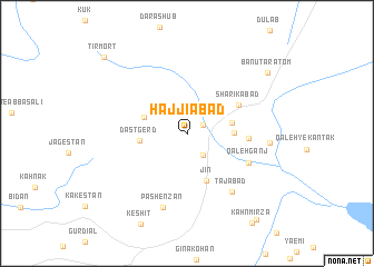 map of Ḩājjīābād