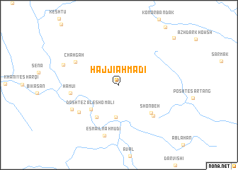 map of Ḩājjī Aḩmadī