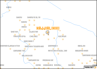 map of Ḩājjī ‘Alī Hīkī